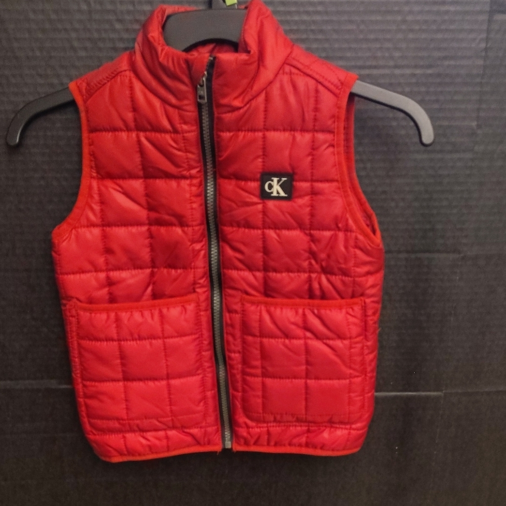 Calvin Klein Kids Red Quilted Vest